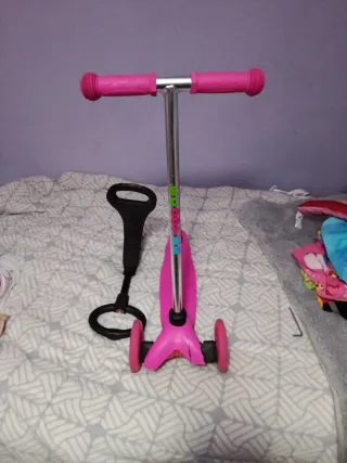 Patinete infantil 3 ruedas rosa