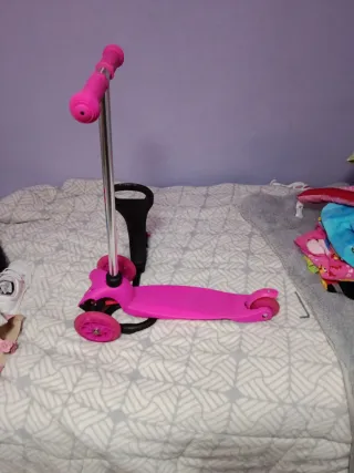 Patinete infantil 3 ruedas rosa