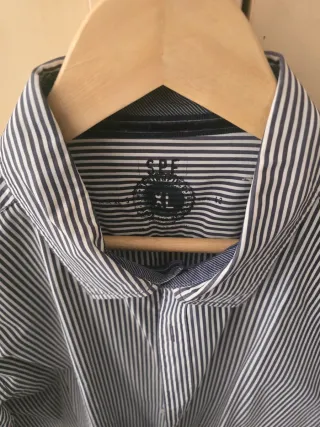 Camisa Springfield Rayas Azul y Blanco