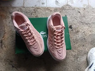 Zapatillas Lacoste Talla 40 Rosa y Blanco