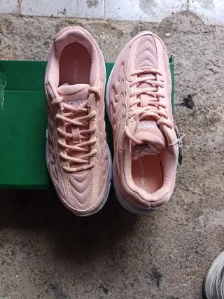 Zapatillas Lacoste Talla 40 Rosa y Blanco