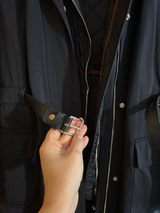 Parka Massimo Dutti azul marino. S. Impecable!