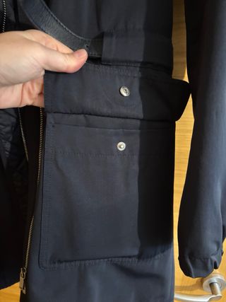 Parka Massimo Dutti azul marino. S. Impecable!