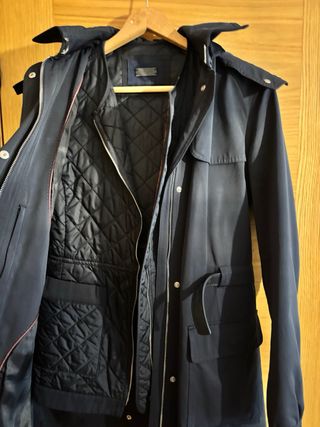 Parka Massimo Dutti azul marino. S. Impecable!