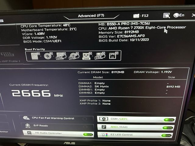 SK hynix 8GB DDR4 PC4-2666V RAM#53F380