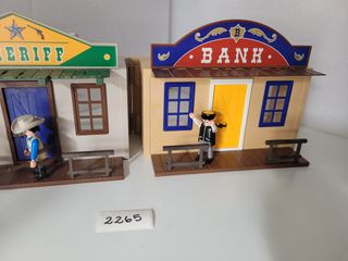 Maletín del Oeste Sheriff y Banco de Playmobil