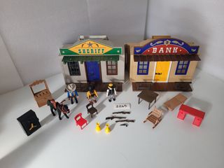 Maletín del Oeste Sheriff y Banco de Playmobil