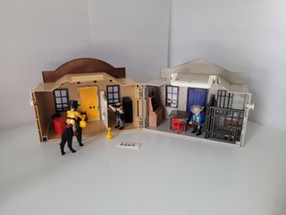 Maletín del Oeste Sheriff y Banco de Playmobil
