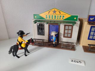 Maletín del Oeste Sheriff y Banco de Playmobil