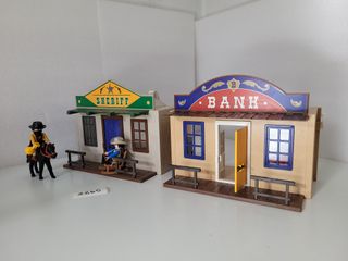 Maletín del Oeste Sheriff y Banco de Playmobil