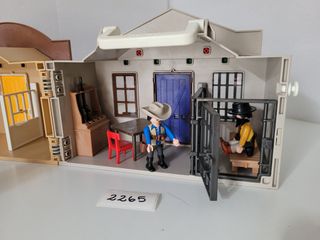 Maletín del Oeste Sheriff y Banco de Playmobil