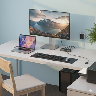 KVM Switch HDMI USB-C 2 PCs 1 Monitor CHSTEOCO