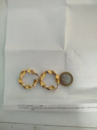 Pendientes oro 18k. 4,5 gramos