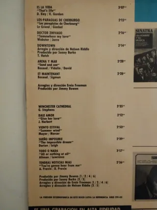 Lote 4 Vinilos Frank Sinatra