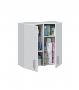 Armario Colgante Multiuso/ Auxiliar, 2 Puertas Bl
