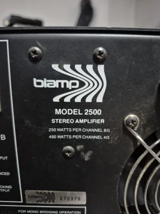 Etapa de Potencia BIAMP 2500
