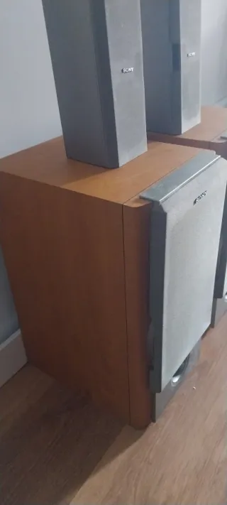 Altavoces Sony Marrones y Grises