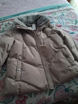 Abrigo beige mujer talla M nuevo