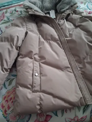 Abrigo beige mujer talla M nuevo