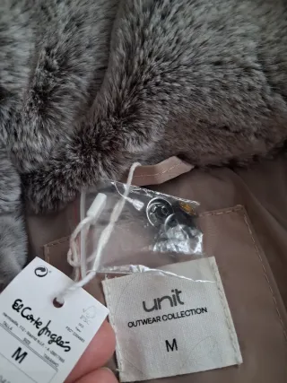 Abrigo beige mujer talla M nuevo