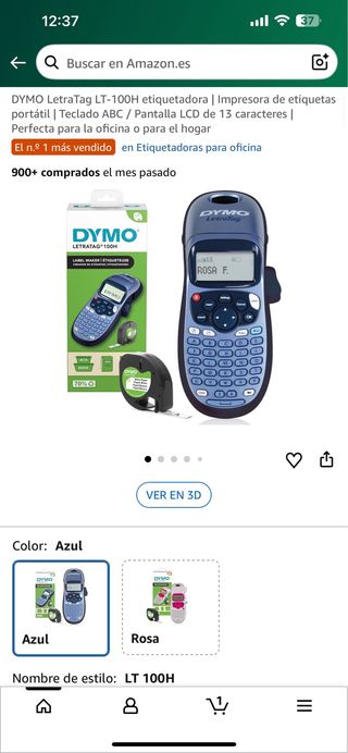 DYMO LetraTag LT-100H Etiquetadora Portátil