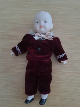 Muñeco porcelana antiguo coleccionismo