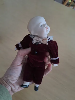 Muñeco porcelana antiguo coleccionismo