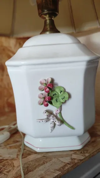 Conjuntos de 2 lámparas pintadas a mano y bordadas