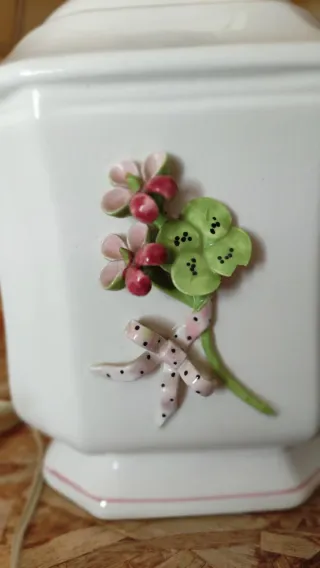 Conjuntos de 2 lámparas pintadas a mano y bordadas