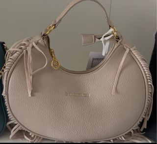 Bolso Enrico Coveri Beige Flecos