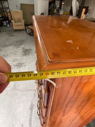 Cómoda de madera con 6 cajones