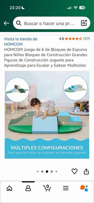 Bloques de espuma para bebés