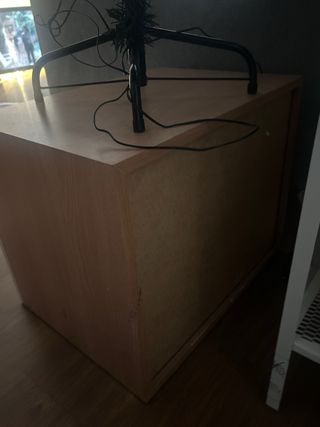 Cajonera pequeña 2 cajones madera