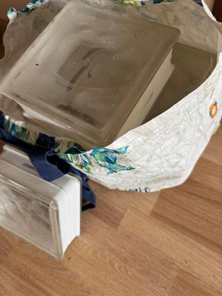 Cubos de cristal para construcción