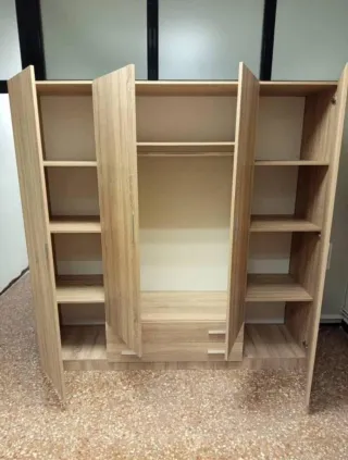 Armario 4 puertas madera