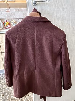 Blazer in panno marrone