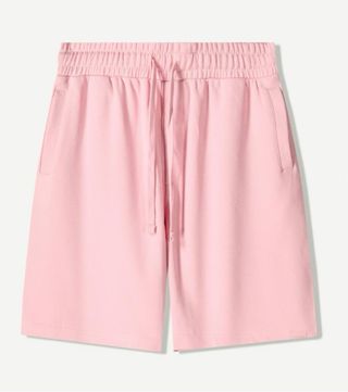 Bermuda Felpa Rosa Bershka - Talla M
