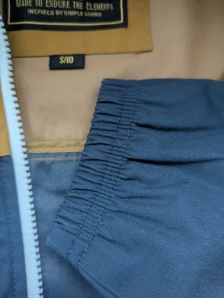 Chaqueta Elemental azul/mostaza T10