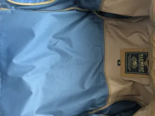 Chaqueta Elemental azul/mostaza T10