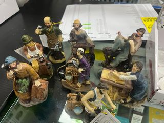 8 Personaggi Presepe Lavoratori