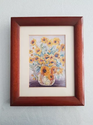 Cuadro de Girasoles en Jarrón