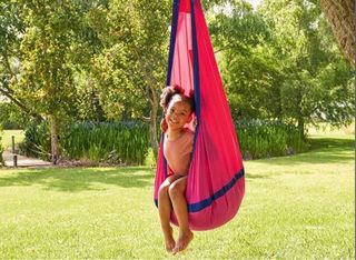 Sedia sospesa ad amaca con dondolo