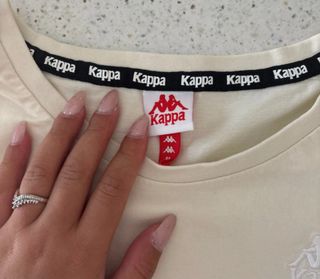 T-shirt Kappa panna/giallo