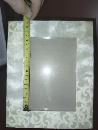 Conjunto 2 Marcos Fotos Nácar y Plata