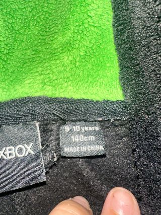 Pijama Enterizo Xbox Negro y Verde