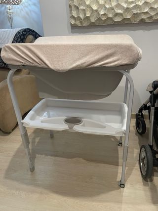Bañera para bebé con soporte y funda