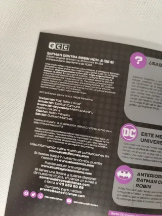 Batman contra Robin núm. 5 de 5