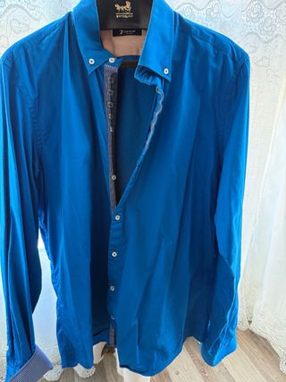 Camisa 7 Camicie Azul Talla XXL