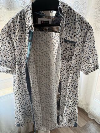 Camisa 7 Camicie Azul Talla XXL