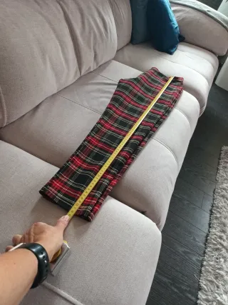 Mallas Zara Cuadros Rojos Talla M